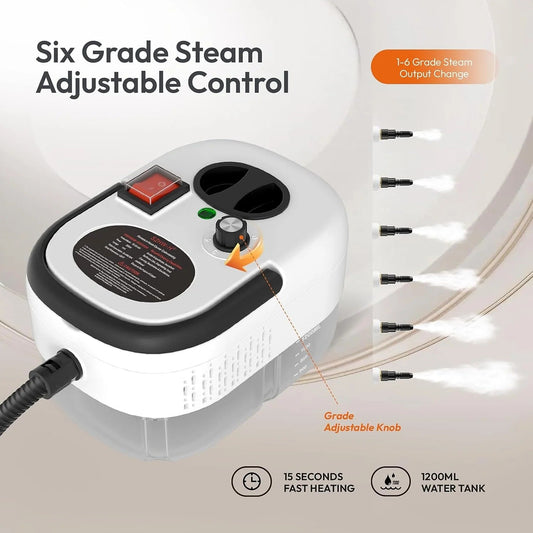 Portable Steam Cleaner Ⓢ — Fast, Powerful, Multi-Surface Cleaning
