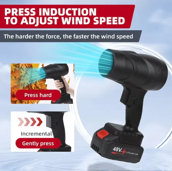 Cordless Jet Duster Blower 35000PA — Powerful Airflow, Whisper-Quiet Performance